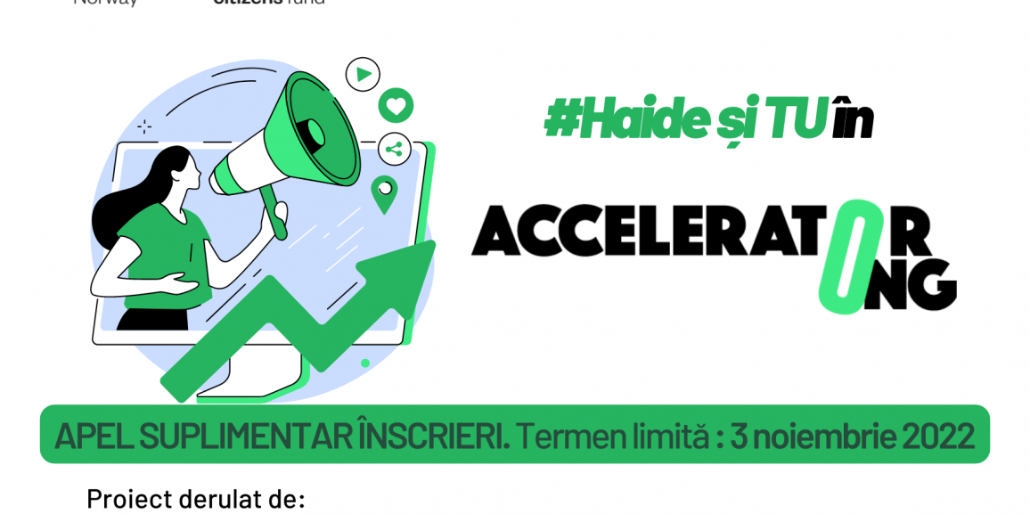 Apel suplimentar selecție Accelerator ONG